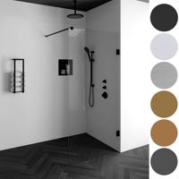 Inloopdouche Compleet Just Creating Profielloos 120 cm Gunmetal Sanitop - thumbnail