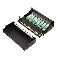 LogiLink NP0018B 8 poorten Patchpaneel CAT 6A 1 HE Meerdere kleuren - thumbnail