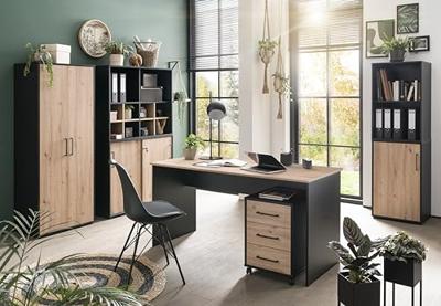 Schildmeyer Kast Aino (4 vakken, Matzwart)