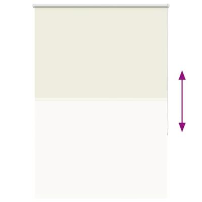 VidaXL Rolgordijn verduisterend gebroken wit 90x130 cm stofbreedte