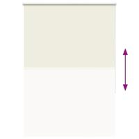 Rolgordijn verduisterend gebroken wit 90x130 cm stofbreedte - thumbnail