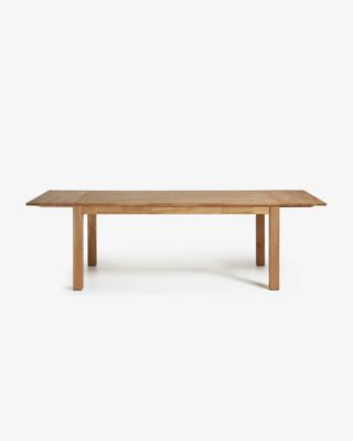 Kave Home uitschuifbare eettafel 'Isbel' eiken naturel, 140-220 x 90cm