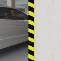 VidaXL Hoekbeschermer 4x3x100 cm pu geel en zwart - thumbnail