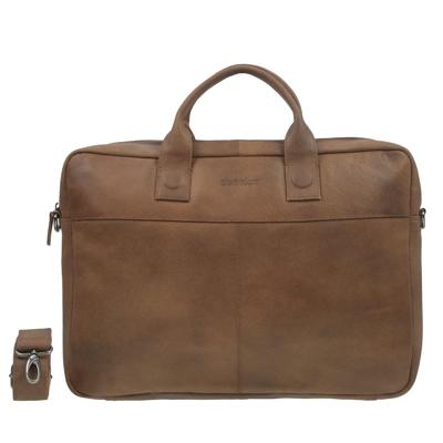 DSTRCT Laptoptas Fletcher Street 17"-Cognac