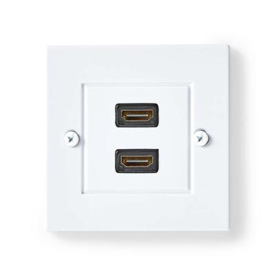 Nedis CVGP34955WT wandcontactdoos voor 2x HDMI female