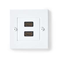 Nedis CVGP34955WT wandcontactdoos voor 2x HDMI female - thumbnail