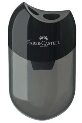 Faber Castell Puntenslijper met afvalkoker zwart