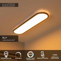 Lucide ELLY - Plafonnière - LED Dimb. - CCT - 1x36W 2700K/4000K - Opaal | Essential - thumbnail