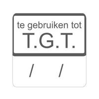 Etiket gebruiken TGT wit/magenta 25x25mm - thumbnail