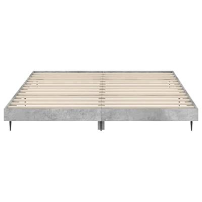 Bedframe bewerkt hout betongrijs 120x200 cm