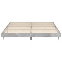 Bedframe bewerkt hout betongrijs 120x200 cm - thumbnail