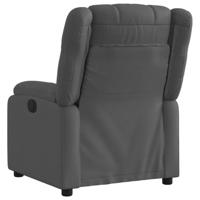 Fauteuil elektrisch verstelbaar stof donkergrijs - thumbnail