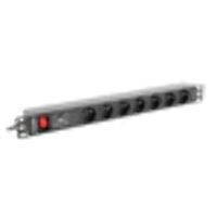 Bar RACK Lanberg PDU-07E-0200-IEC-BK (7 x UTE 10 A 2 m black color) - thumbnail