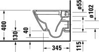 Toilet Duravit D-Neo Wand Compact HygieneGlaze Rimless Diepspoel 48 cm Hoogglans Wit - thumbnail