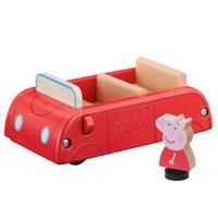 Peppa Pig Houten Auto + Peppa Pig Figuur - thumbnail