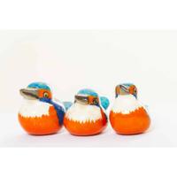 Metalen IJsvogels (Set van 3) - thumbnail