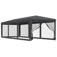 VidaXL Partytent met 8 mesh zijwanden 3x9 m hdpe antracietkleurig - thumbnail