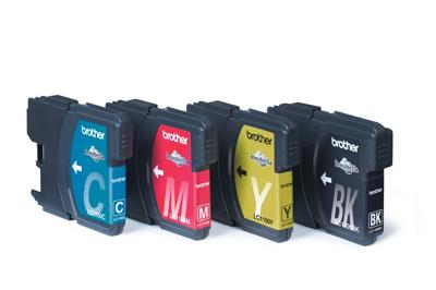 Brother LC1100VALBP inktcartridge 4 stuk(s) Origineel Zwart, Cyaan, Magenta, Geel