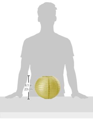 3 gouden lampionnen 21cm