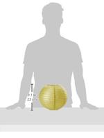 3 gouden lampionnen 21cm - thumbnail