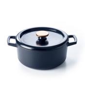 Alva Braadpan - Dutch Oven - Nori - Gietijzer ø 26 cm - geëmailleerde anti-aanbaklaag - thumbnail