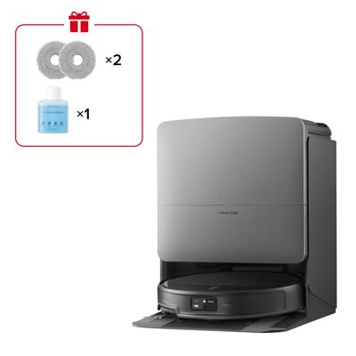 Robotstofzuiger en dweilrobot - ROBOROCK SAROS 20X - 180 min - 36.000 Pa - 259 ml - Zwart