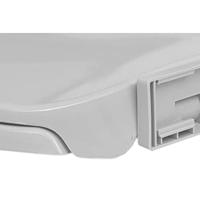 Toiletbril soft-close ovaal lichtgrijs - thumbnail