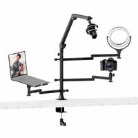 VIJIM LS21 Live Broadcast Stand met microfoon arm - thumbnail