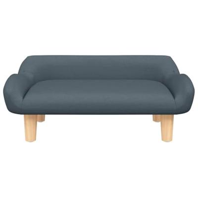 VidaXL Hondenmand 70x40x24 cm stof donkergrijs VidaXL Hondenmand 70x40x24 cm stof donkergrijs