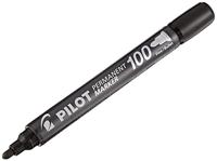 Viltstift pilot sca-100 rond f zwart | 12 stuks - thumbnail