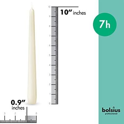 Bolsius - Gotische kaarsen - Ivoor - 100 stuks