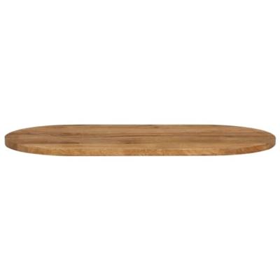 Tafelblad ovaal 120x60x3,8 cm massief mangohout