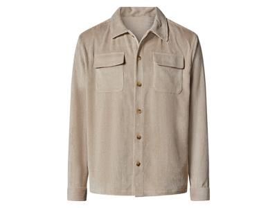esmara Men Corduroy heren overshirt (Beige, S (44-46))