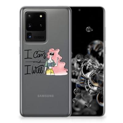 Samsung Galaxy S20 Ultra Telefoonhoesje met Naam i Can Samsung Galaxy S20 Ultra Telefoonhoesje met Naam i Can