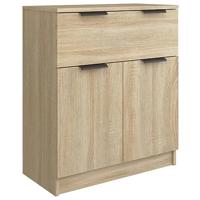 Dressoir 60x30x70 cm bewerkt hout sonoma eikenkleurig - thumbnail