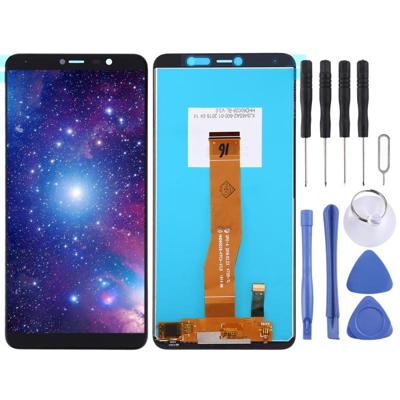 LCD-scherm en digitizer volledige montage voor Wiko Y80 (zwart)
