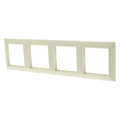 Jung System 55 Afdekraam | Inbouw | 4-voudig | Crème - 66.002.26