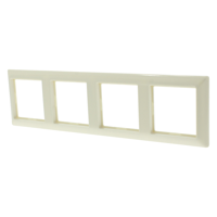 Jung System 55 Afdekraam | Inbouw | 4-voudig | Crème - 66.002.26 - thumbnail