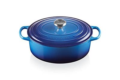 Le Creuset Braadpan Signature ovaal Azure ø 31 cm / 6,3 liter