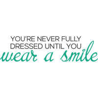 You're never fully dressed, 2 kleuren - Muursticker - thumbnail