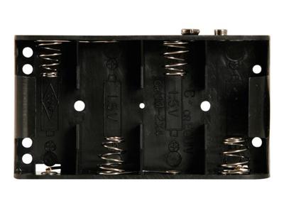 Koppeling met 4 batterijen C (LR14), met drukcontacten