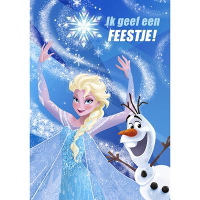 Uitnodigingen divers disney frozen