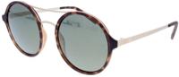 H.I.S zonnebril gepolariseerd dames rond cat. 3. bruin/goud - thumbnail