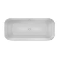 XenZ Vrijstaand Bad Cristiano 170x75x63 cm Solid Surface Wit - thumbnail