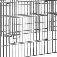 Monzana Konijnenhok - Konijnenren Zwart - Hamsterkooi - Rattenkooi 180x75cm - thumbnail