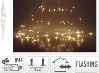 Luksus Lichtregen - Gordijnverlichting 10 x 300 cm - Warm Wit - 300 LED Lampjes - thumbnail