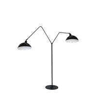 Light & Living Zwarte vloerlampOrion 2-lichts - 1850112 - thumbnail