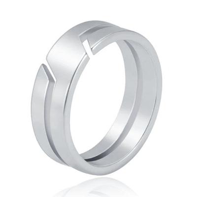Trendy LGT JWLS Zilveren RVS Ring voor Heren - Stijlvol en Duurzaam-17mm