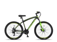 Altec Camaro MTB 27.5 Inch 45 cm Unisex 21V Mechanische schijfrem Zwart/Groen - thumbnail