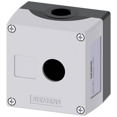 Siemens 3SU1851-0AA00-0AB1 Lege behuizing 1 inbouwplaats, Voor bodembevestiging (l x b x h) 89.4 x 85 x 64 mm Zonder markering Grijs 1 stuk(s) Siemens 3SU1851-0AA00-0AB1 Lege behuizing 1 inbouwplaats, Voor bodembevestiging (l x b x h) 89.4 x 85 x 64 mm Zonder markering Grijs 1 stuk(s)